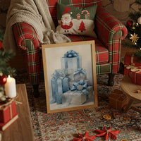 Blue Ribbons Wrap Winter's Secrets