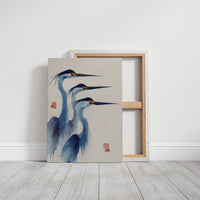 Blue Herons Dance In Morning Light