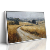Winding Path Through Golden Fields