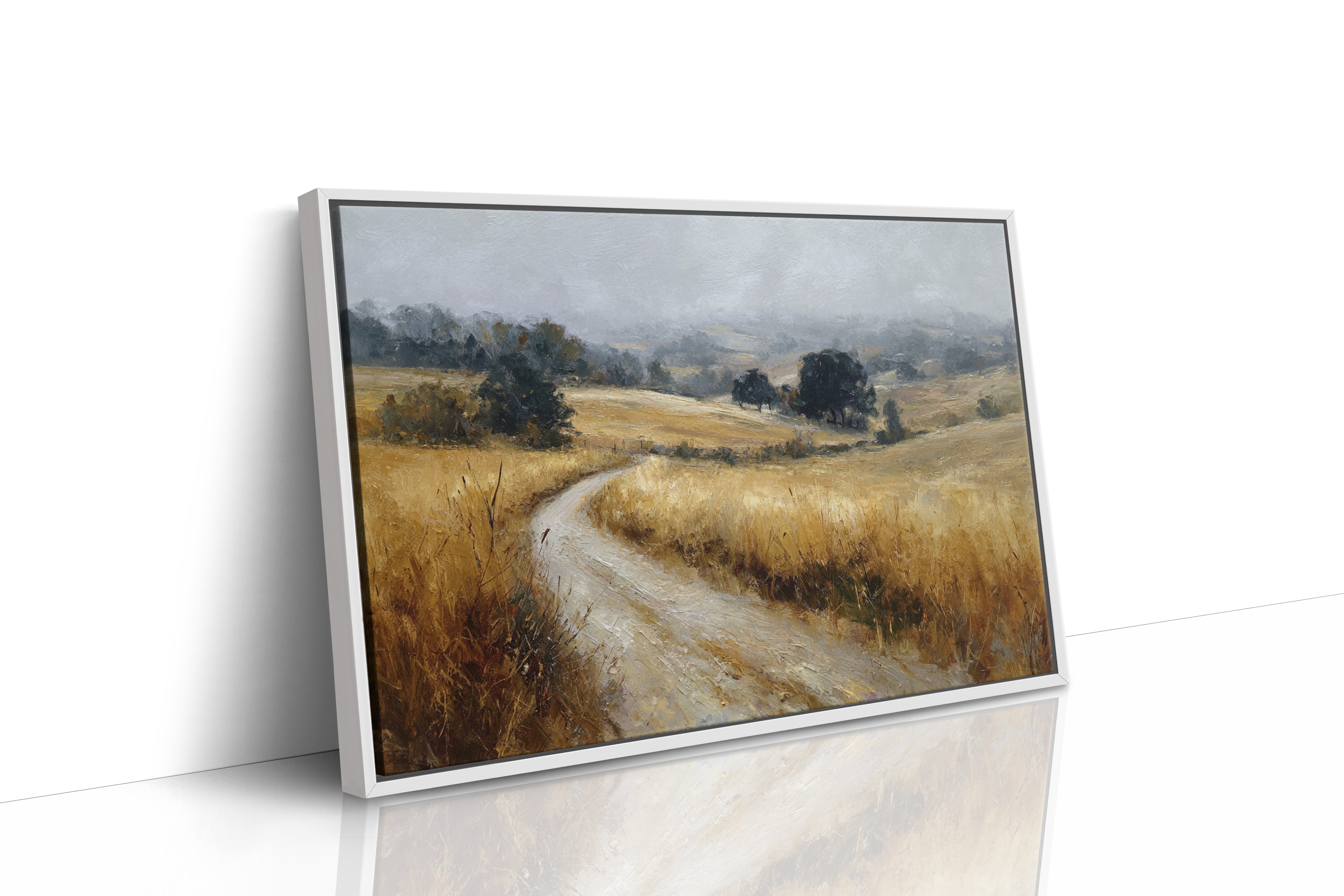 Winding Path Through Golden Fields