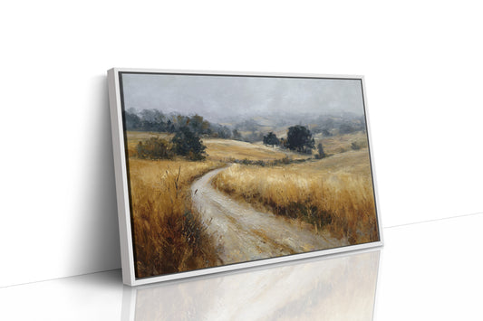 Winding Path Through Golden Fields