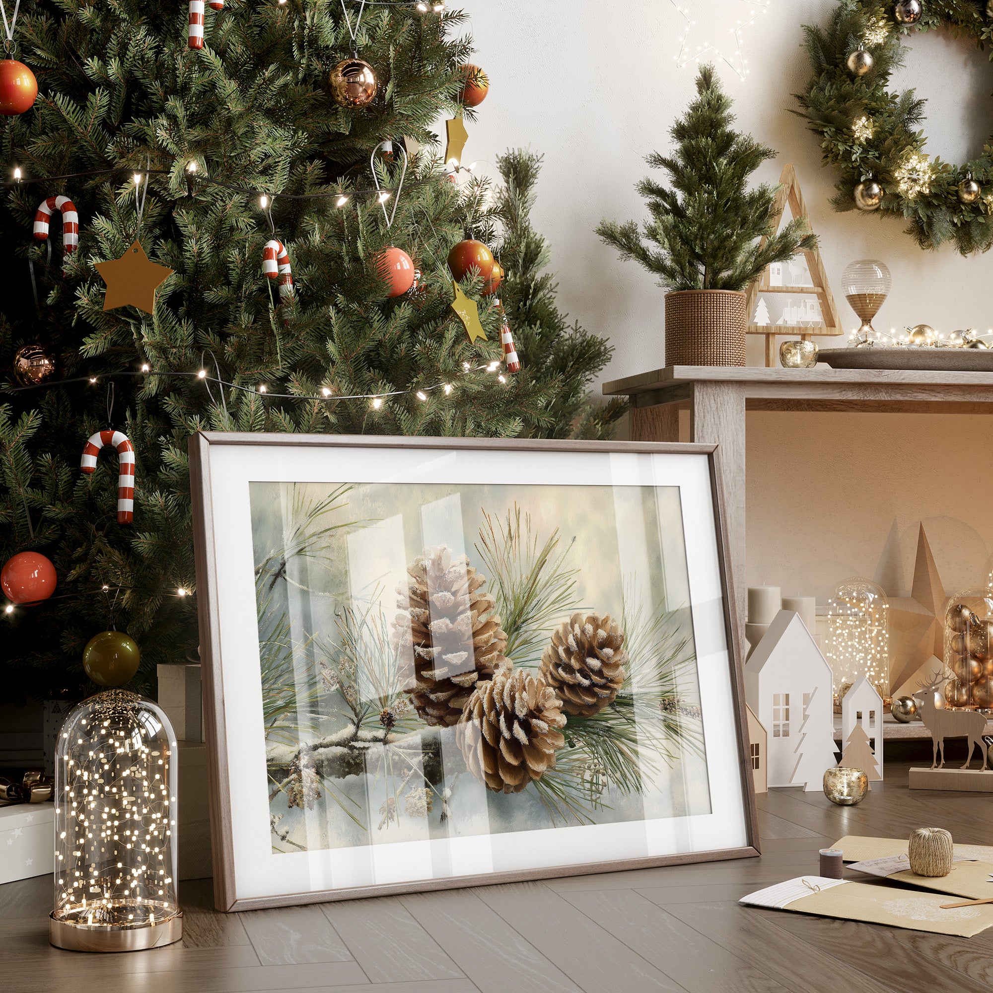 Winter Pinecones Share Gentle Stories