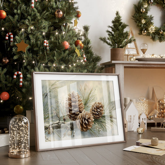 Winter Pinecones Share Gentle Stories