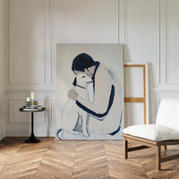 Loyal Hearts In Navy And White