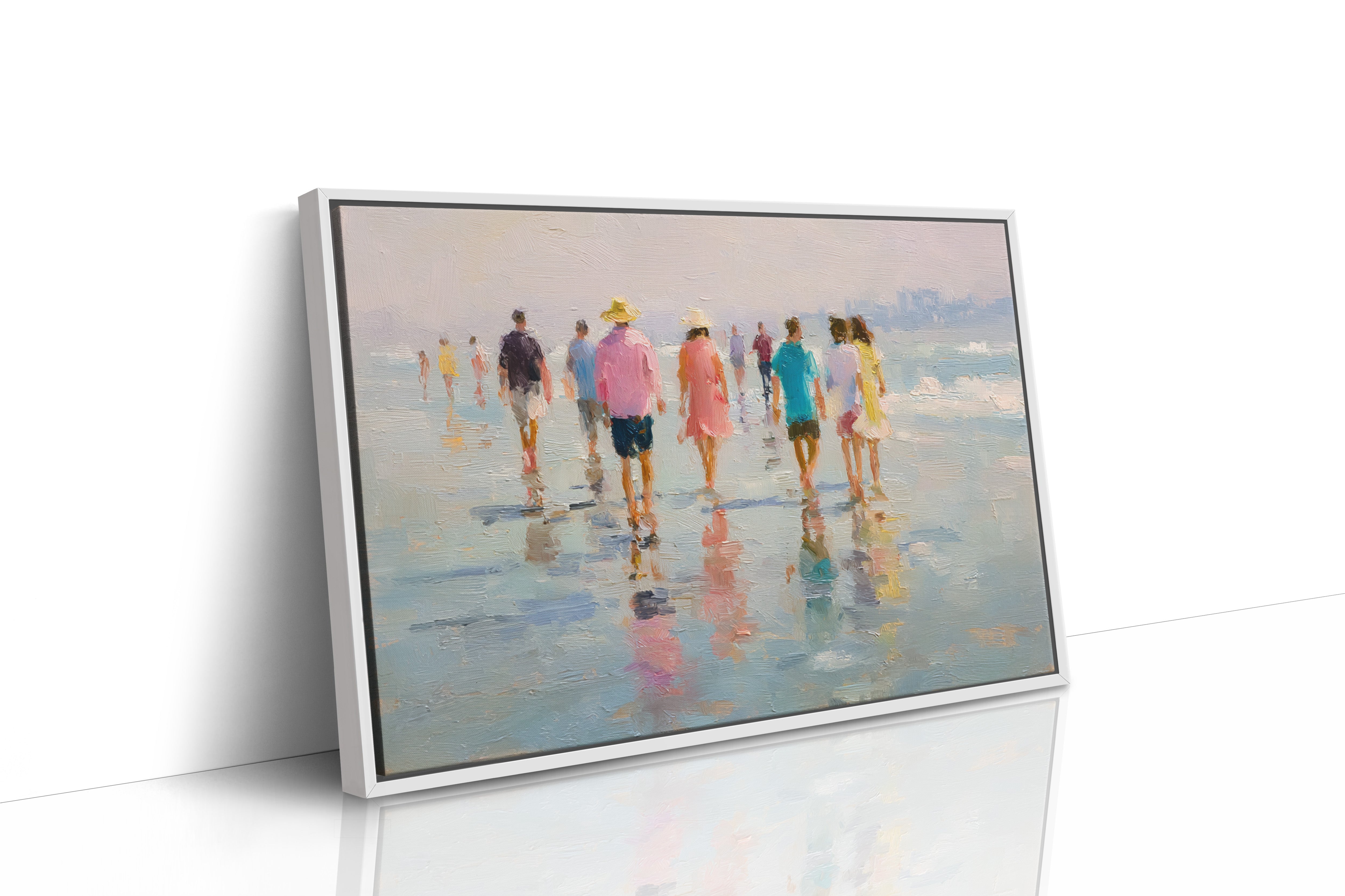Summer Strolls Along Mirrored Shores
