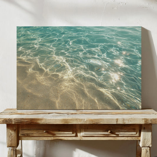 Crystal Tides Kiss Golden Shore