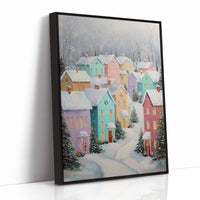 Pastel Houses Share Winter Stories