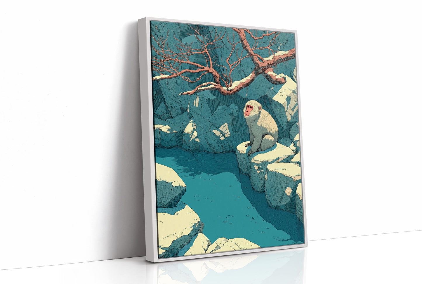 Snow Monkey by the Onsen