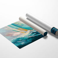 Sailing Through Dawn's Soft Glow