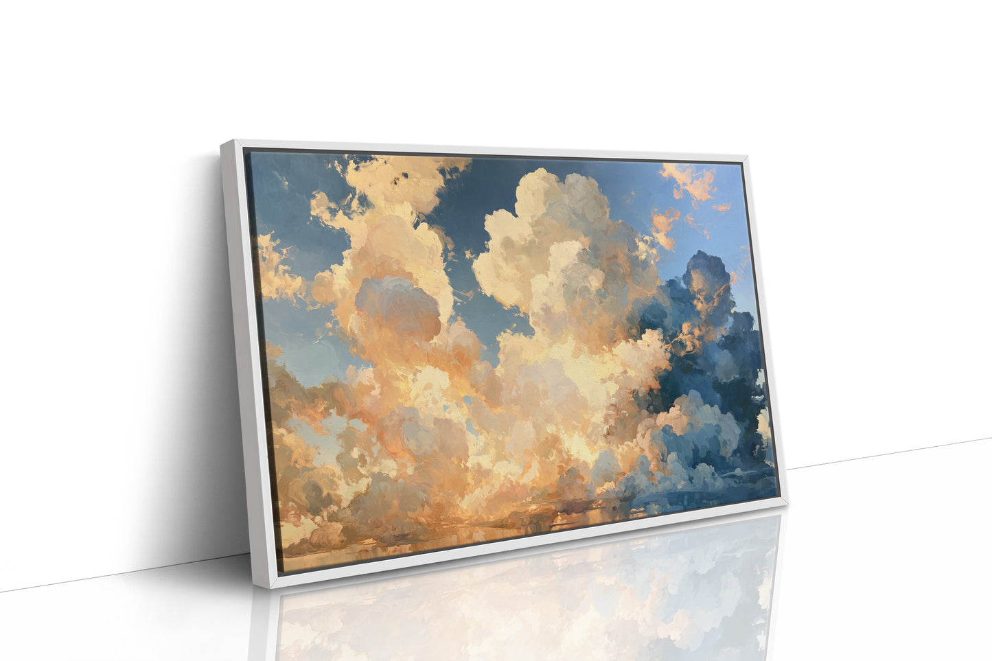Golden Clouds Over Still Water