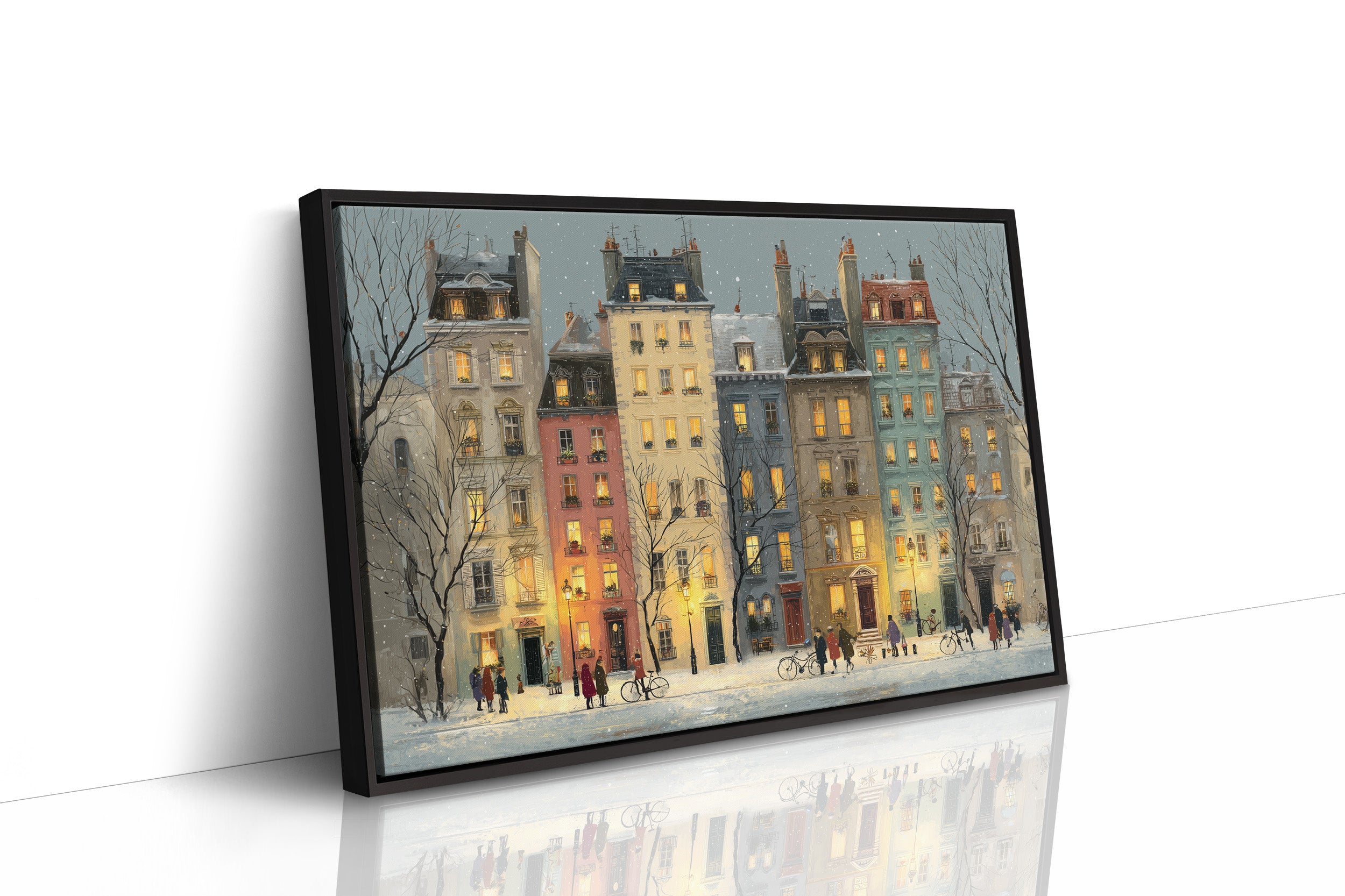 Parisian Winter Through Pastel Facades