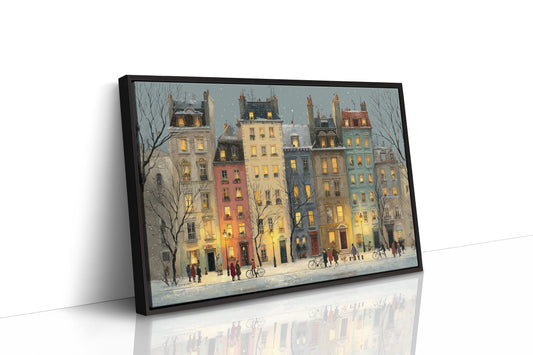 Parisian Winter Through Pastel Facades