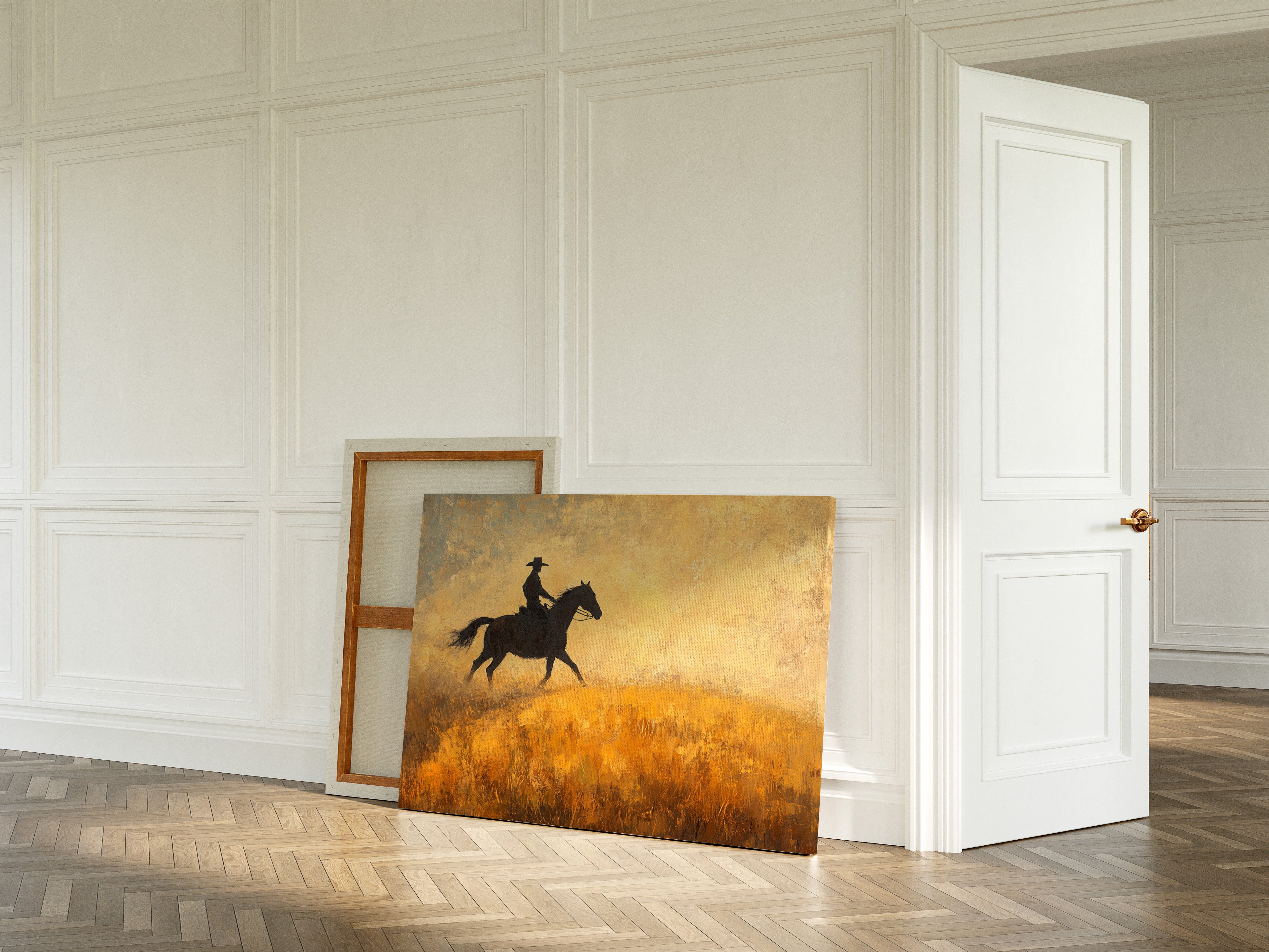 Cowboy in the Golden Haze