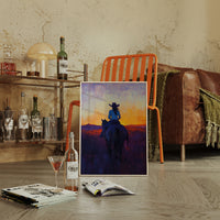 Cowgirl at Sunset Ride