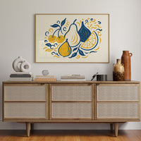Mediterranean Kitchen Dances In Blue