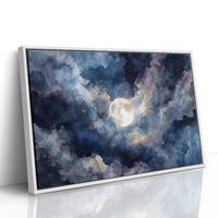 Moonlight Dances Through Storm Clouds