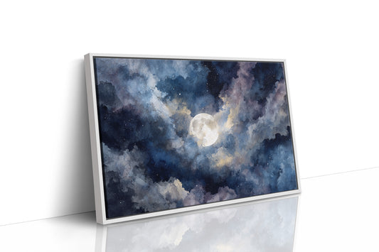 Moonlight Dances Through Storm Clouds