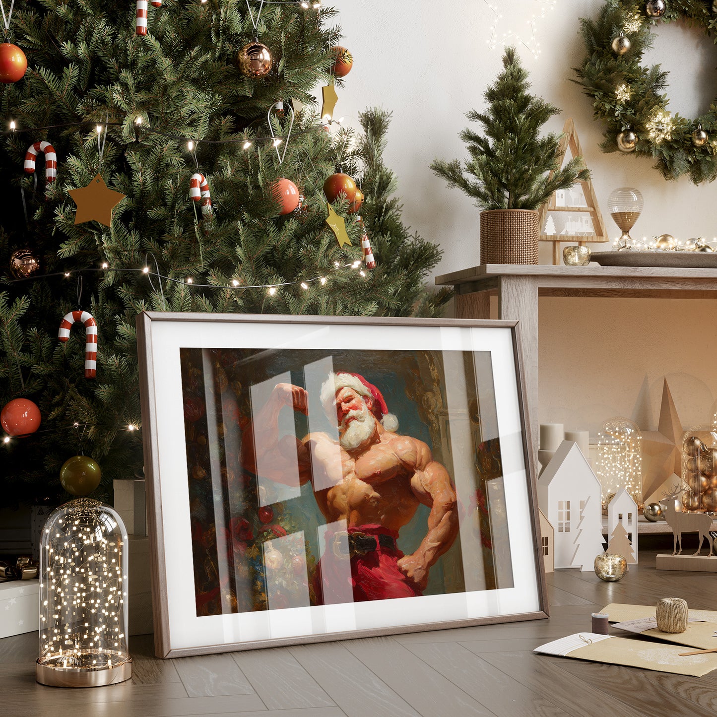 North Pole Gym Builds Holiday Muscle