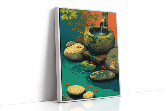 Bamboo Spout Fills the Basin