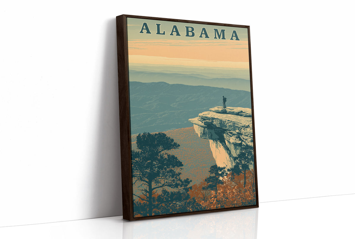Overlook Hiker at Dusk