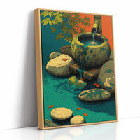 Bamboo Spout Fills the Basin