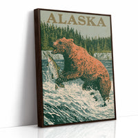 Grizzly Salmon Run Alaska