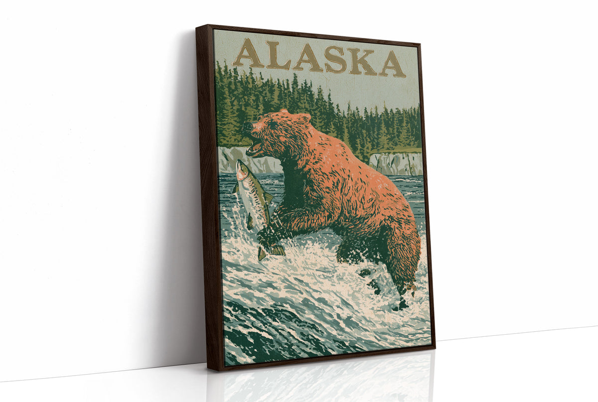 Grizzly Salmon Run Alaska