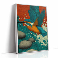 Kingfisher Breaks the Surface