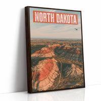 North Dakota Badlands Aerial