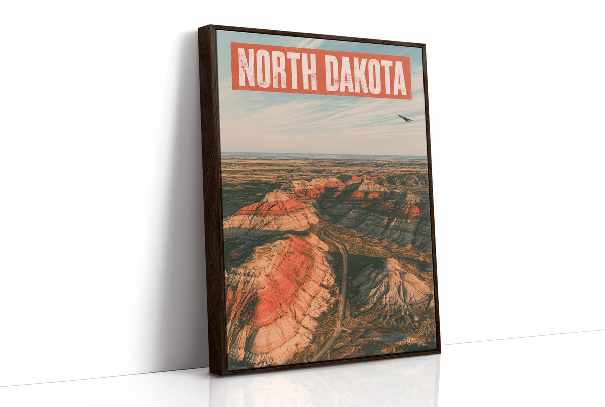North Dakota Badlands Aerial