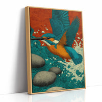 Kingfisher Breaks the Surface