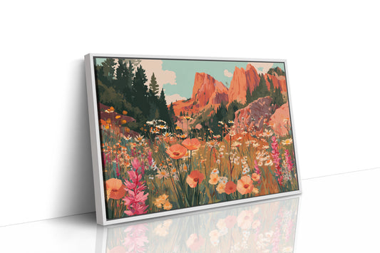 Mountain Poppies Dance At Sunrise