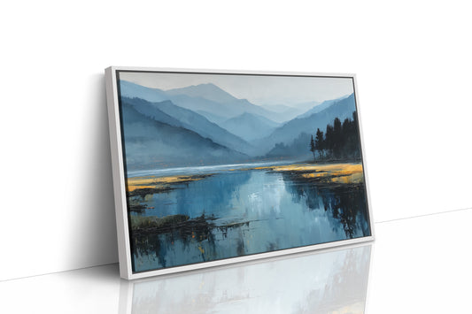 Mountain Lake Holds Evening's Secrets