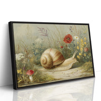 Spiral Wanderer Through Wildflower Mist