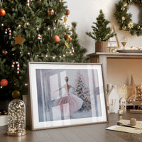 Winter Ballet Beneath Frosted Pines