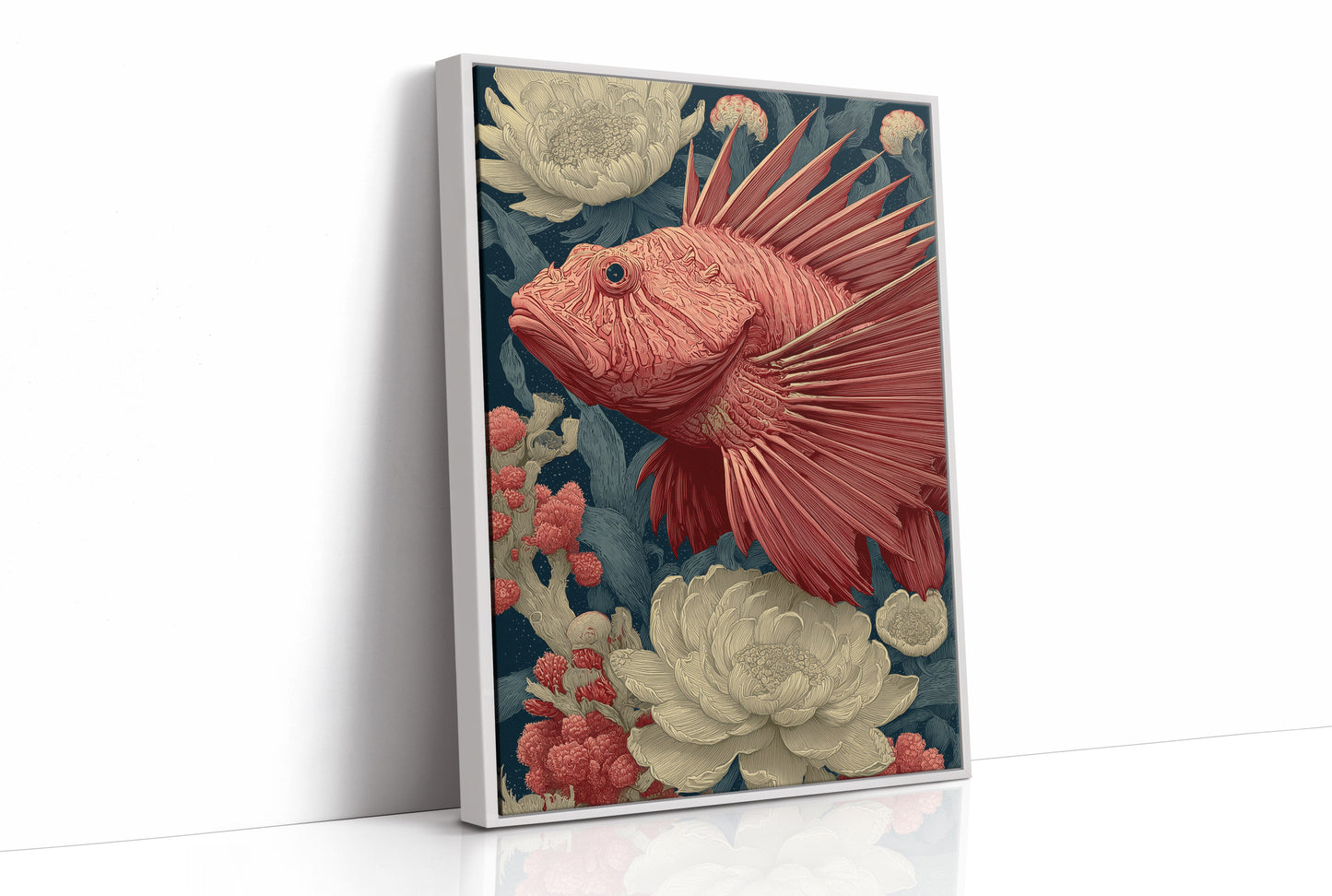 Lionfish Among the Peonies