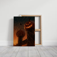 Spider's Watch Over the Jack-o'-Lanterns