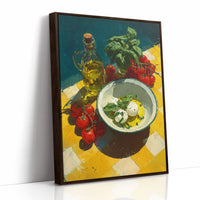 Caprese on Checkered Tile