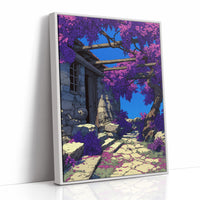 Wisteria Over the Old Stone Cottage