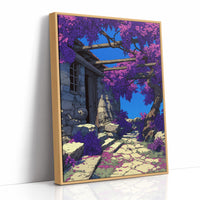 Wisteria Over the Old Stone Cottage
