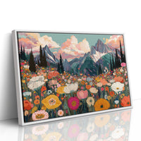 Alpine Meadows Bloom Under Peaks