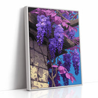 Wisteria Cascading Down the Beam