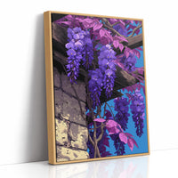 Wisteria Cascading Down the Beam