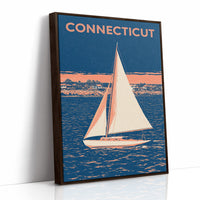 Coastal Sailboat Night Duotone