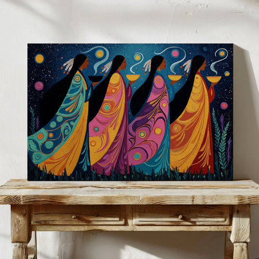 Sacred Stars Dance Through Night