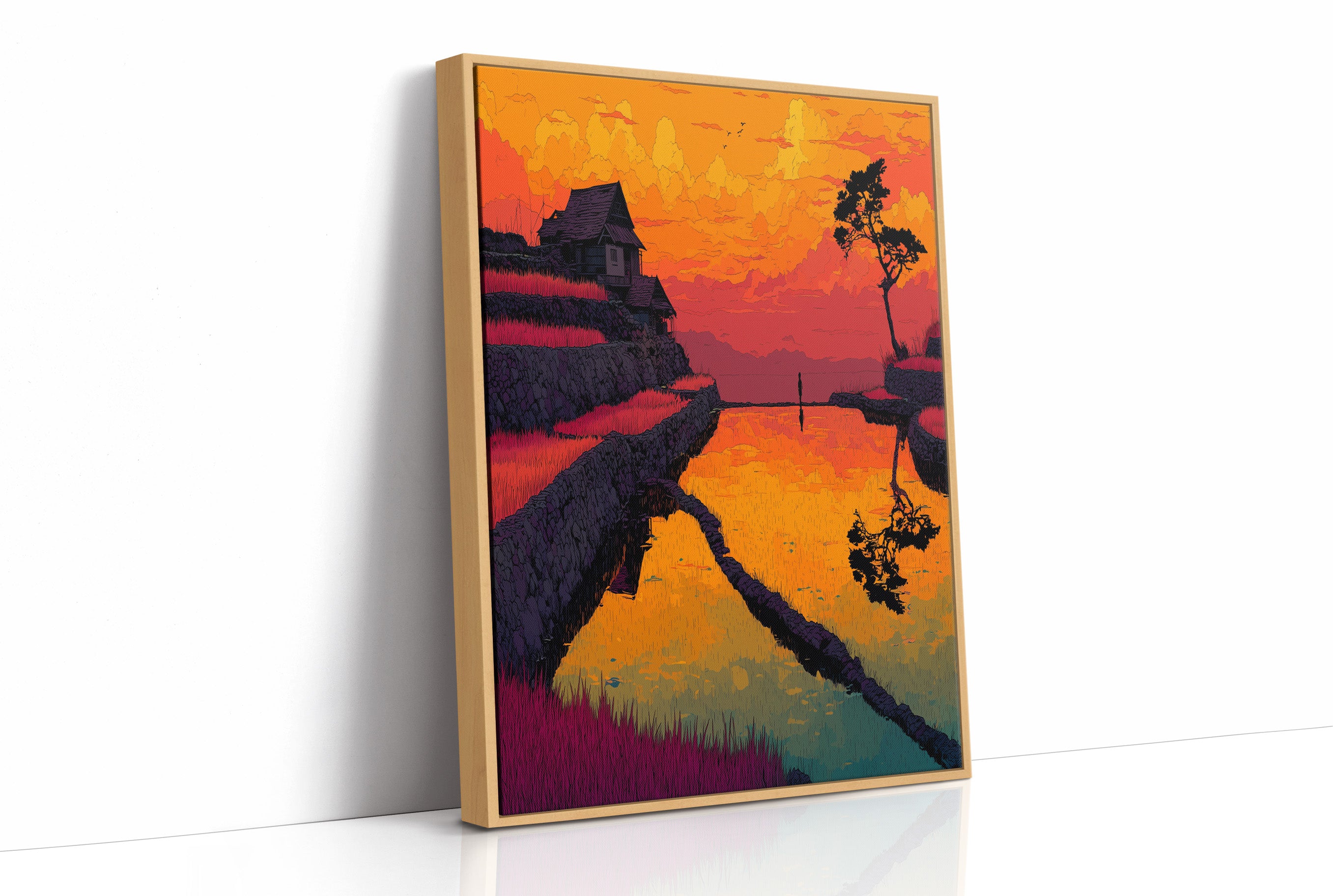 Rice Paddy at Golden Hour