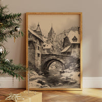 Stone Bridge Leads To Christmas