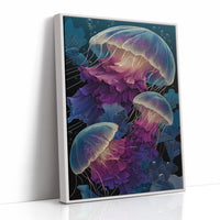 Jellyfish Drift in Deep Violet