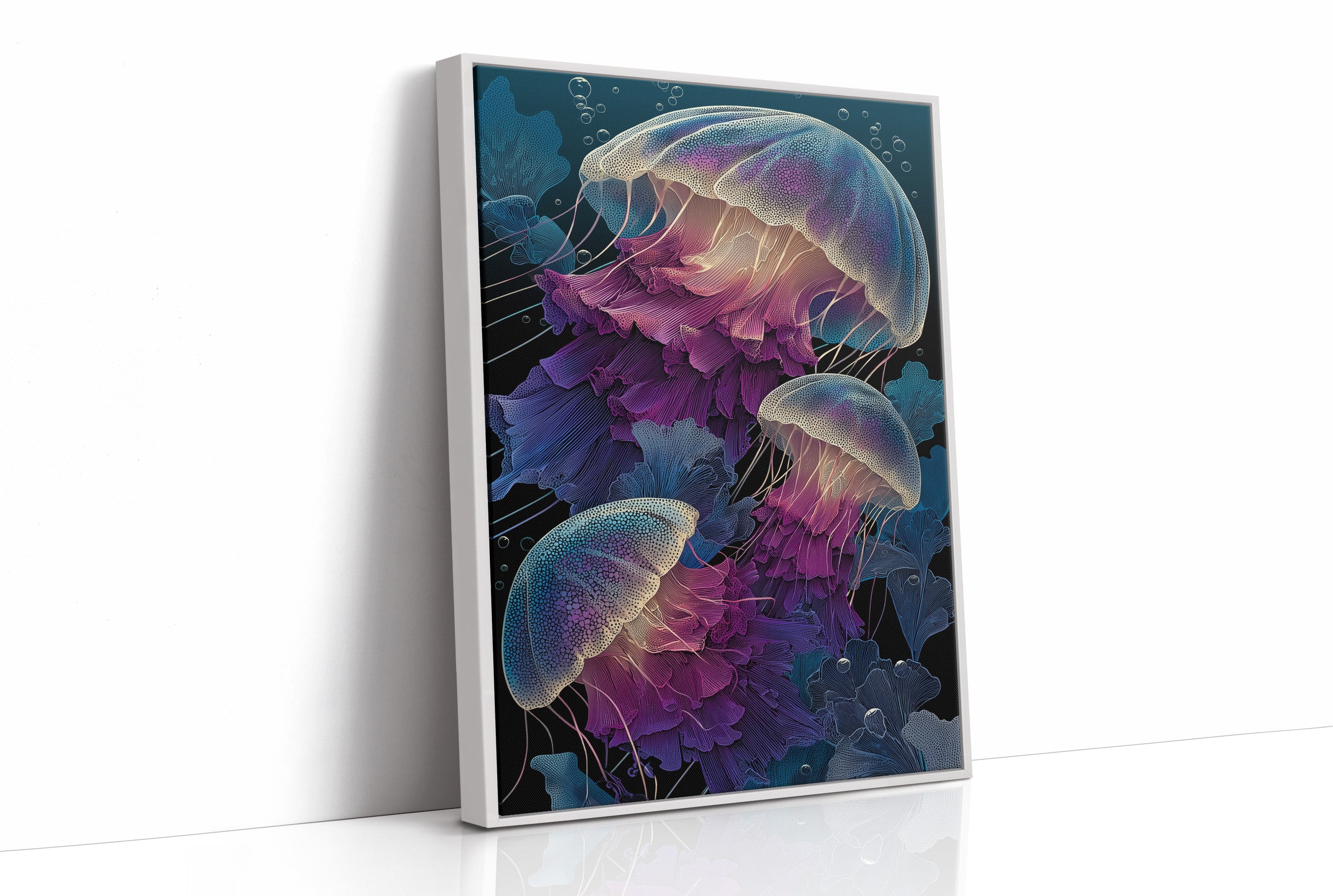 Jellyfish Drift in Deep Violet