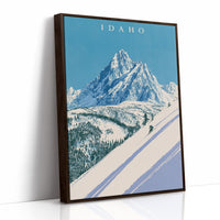 Alpine Skier Peak Descent